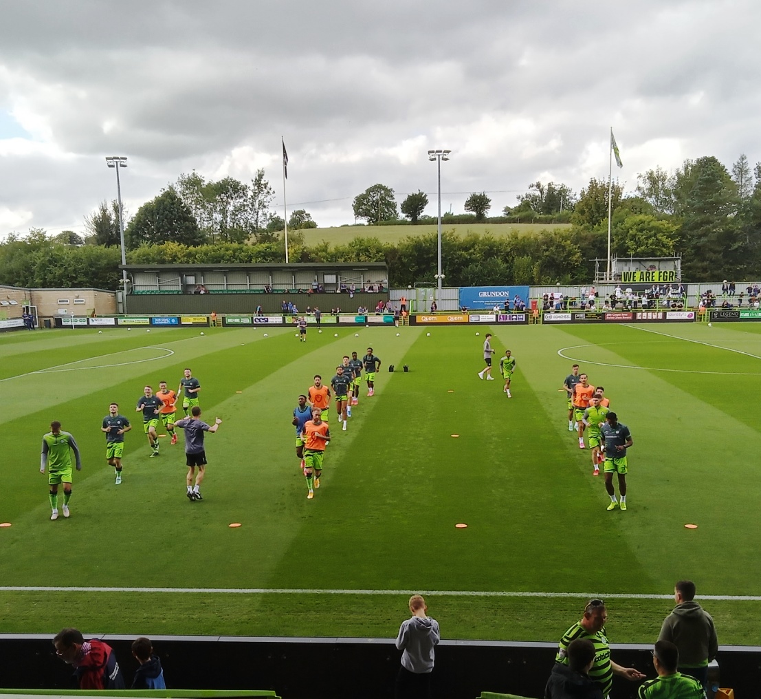 FGR players warm up